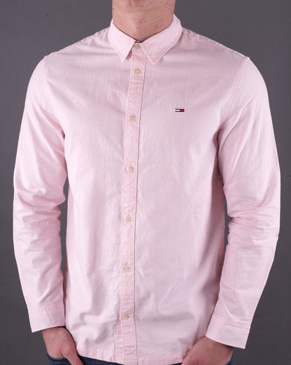 Tommy Jeans Klassisches Oxford-Hemd Rosa