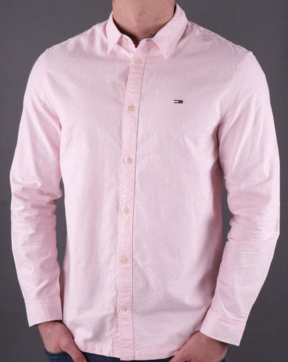 Tommy Jeans Klassisches Oxford-Hemd Rosa