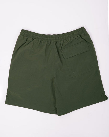 Lyle &amp; Scott Logo-Badeshorts Olivgrün