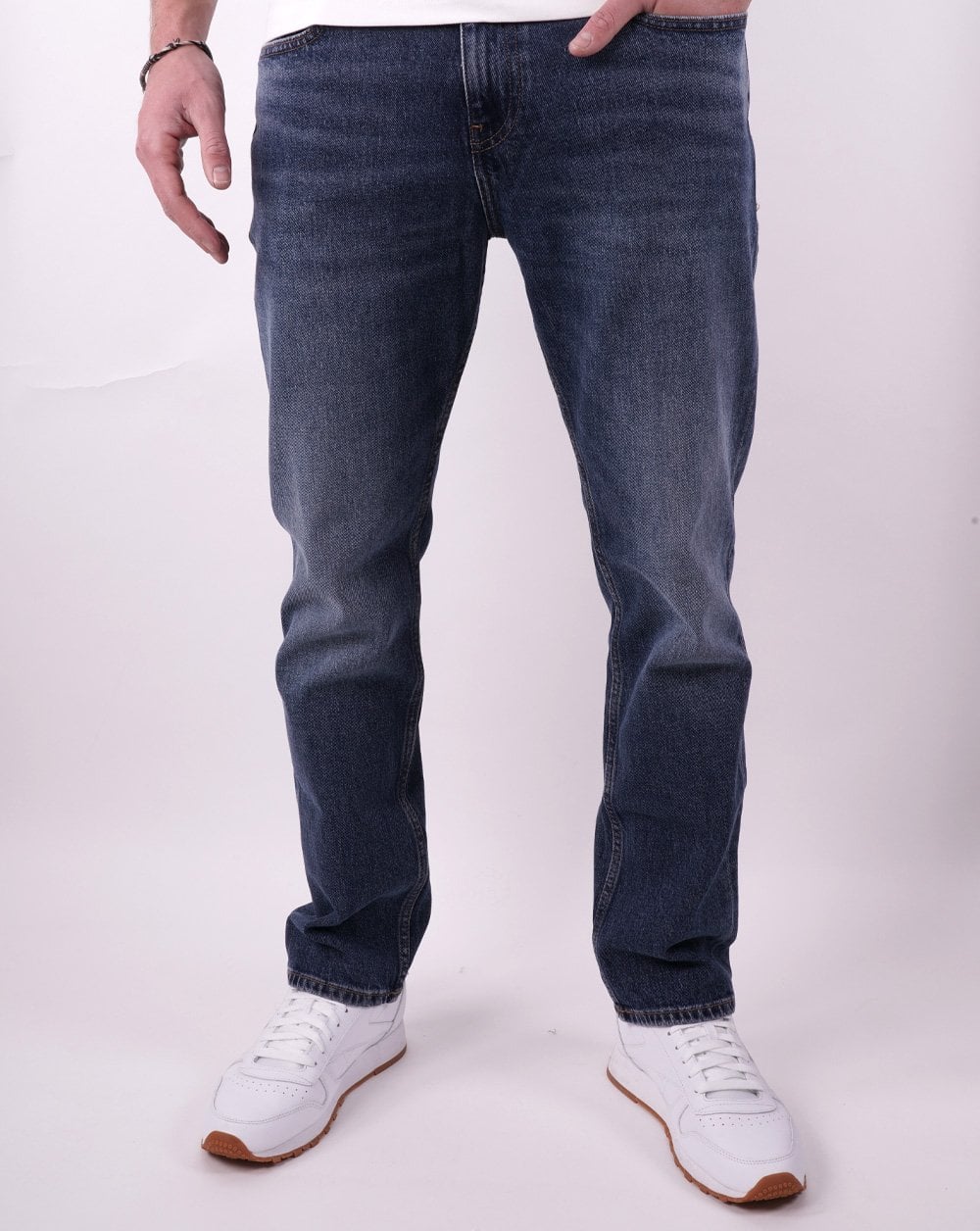 Tommy Jeans Ryan Regular Straight Jeans, Denim, Größe M