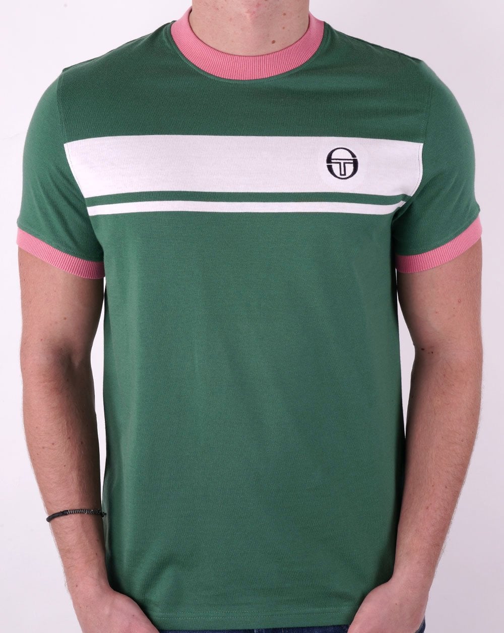 Sergio Tacchini Masters T-Shirt Grün/Weiß