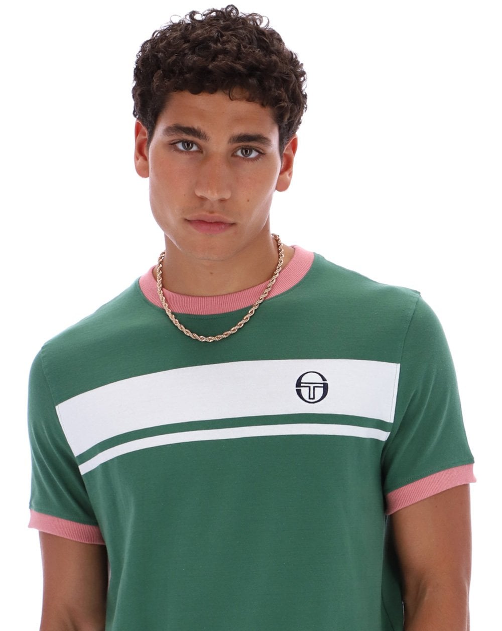 Sergio Tacchini Masters T-Shirt Grün/Weiß