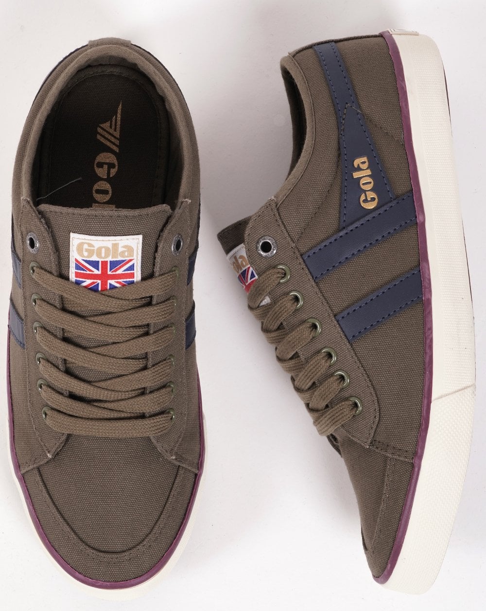 Gola Classics Vegan Comet Trainer Khaki/Marineblau