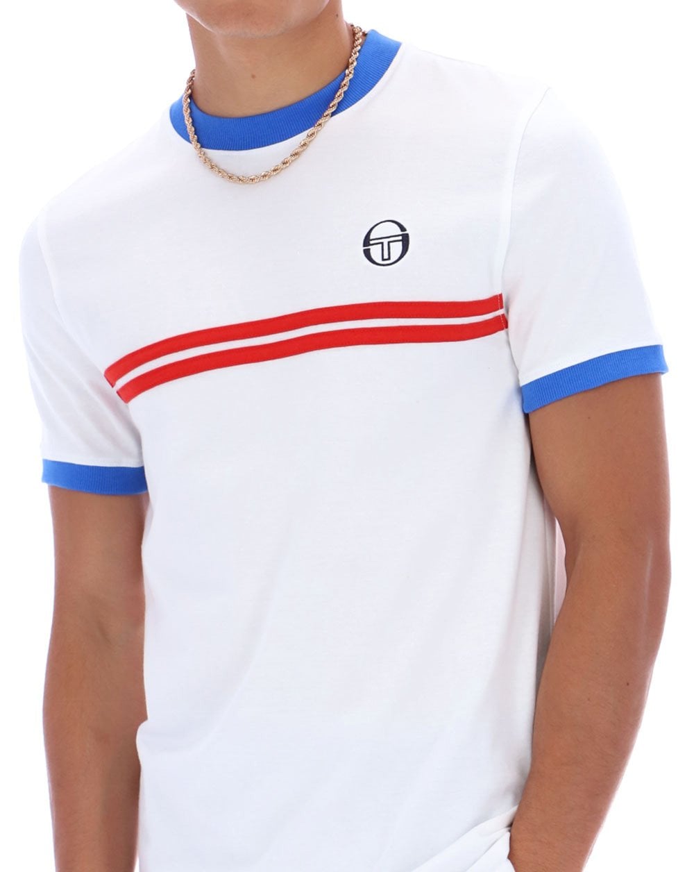 Sergio Tacchini Supermac T-Shirt Weiß/Rot