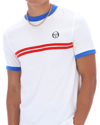 Sergio Tacchini Supermac T-Shirt Weiß/Rot