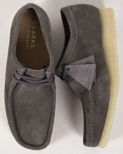 Clarks Originals Wallabee Wildlederschuh Grau