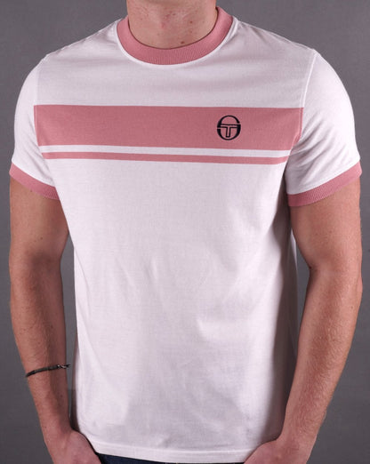Sergio Tacchini Masters T-Shirt Weiß/Dunkelpink