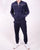 Fila Vintage Yarel Velour Track Pants Navy