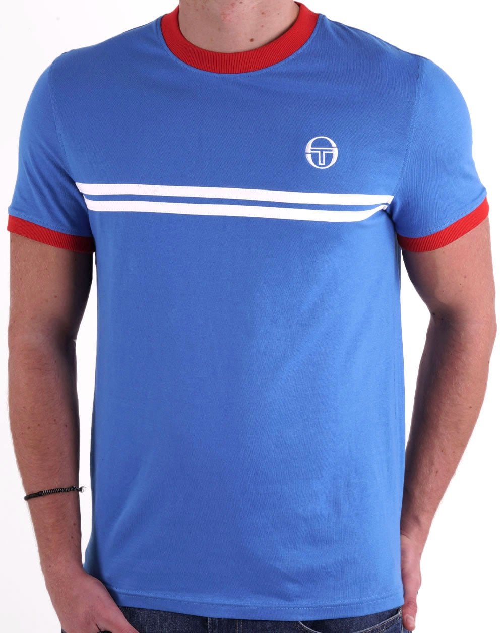 Sergio Tacchini Supermac T-Shirt Königsblau / Weiß