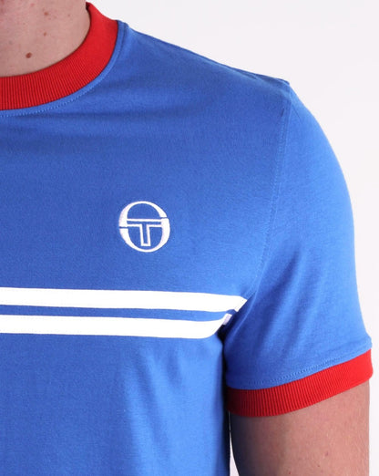 Sergio Tacchini Supermac T-Shirt Königsblau / Weiß