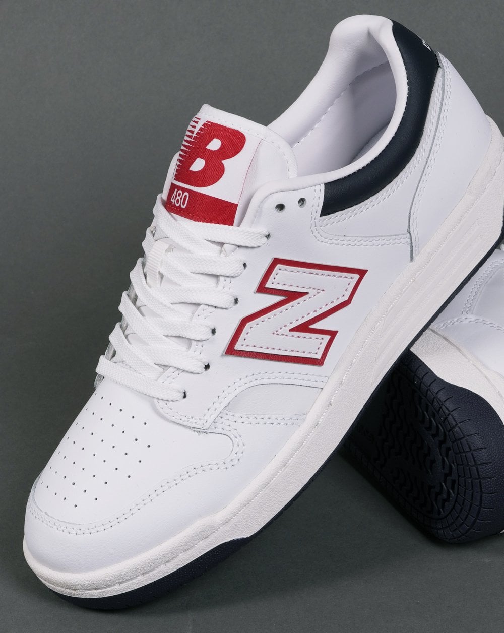 New Balance 480 Sneaker Weiß/Blau/Rot