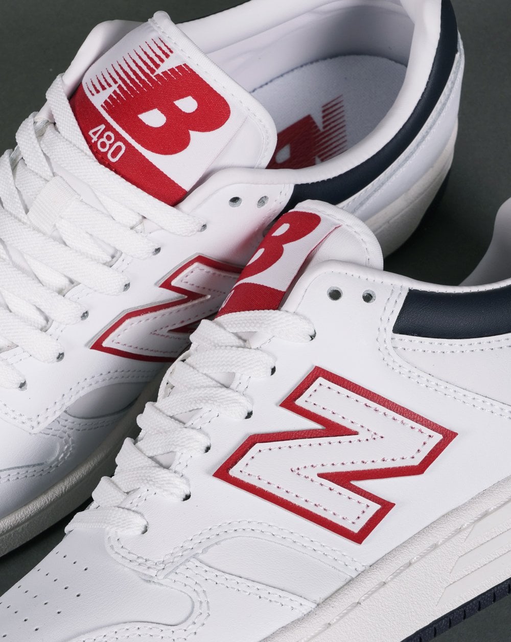 New Balance 480 Sneaker Weiß/Blau/Rot
