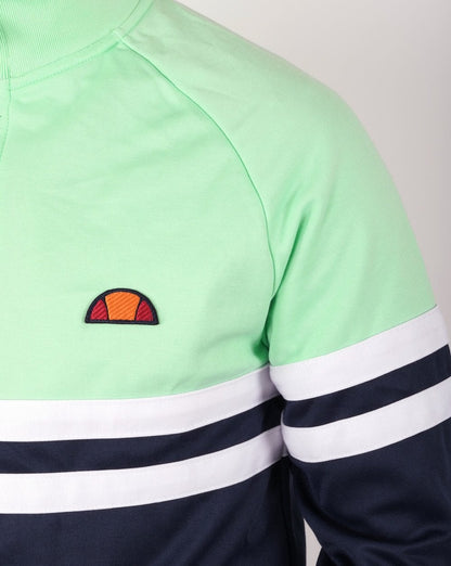 Ellesse – Rimini Trainingsjacke in Marineblau und Pastellgrün