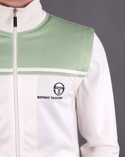 Sergio Tacchini Young Line Zip Off Trainingstop Gardenia Grün