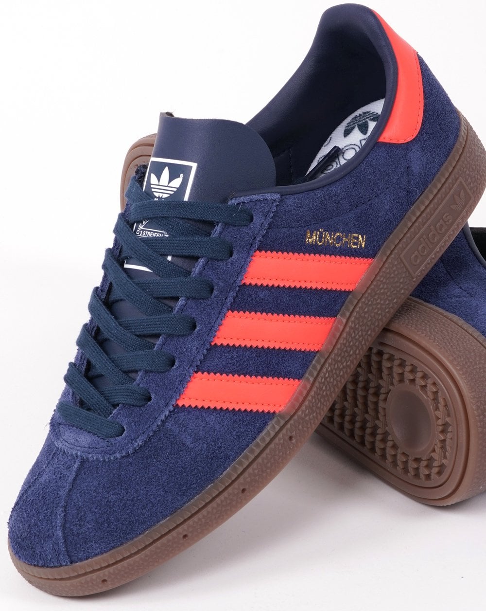 Adidas München Sneaker Marineblau Leuchtend Rot