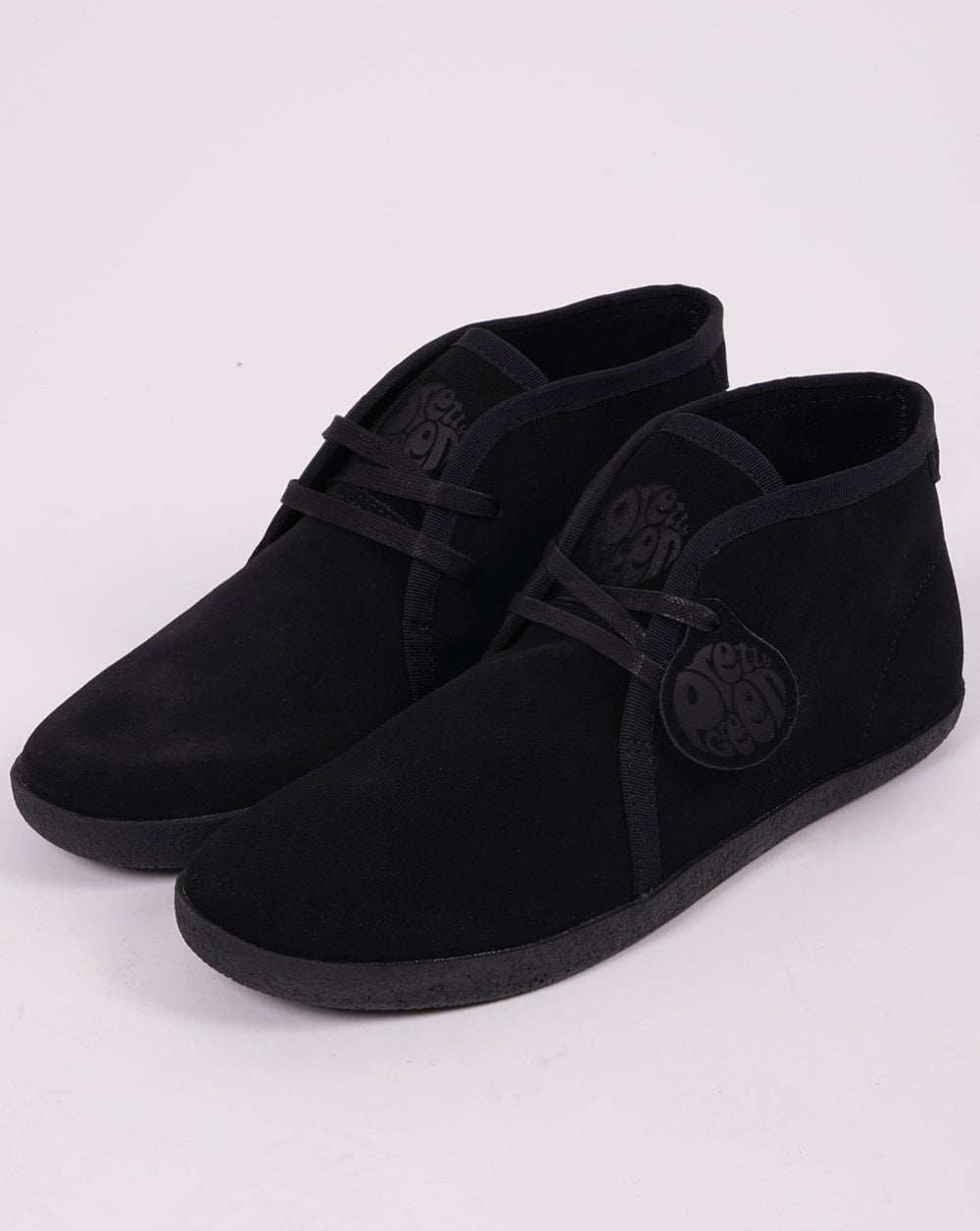 Pretty Green Nueva Desert Boots Schwarz