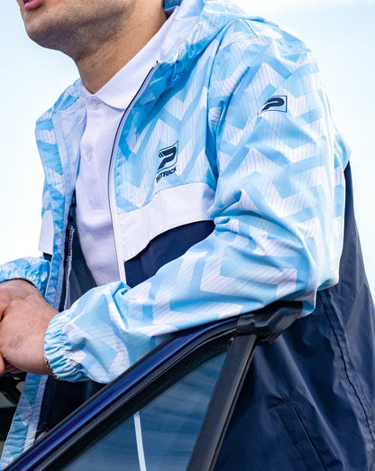 Patrick Klassische Regenjacke Himmelblau