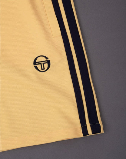 Sergio Tacchini Gestreifte Freizeitshorts Gelb/Marineblau