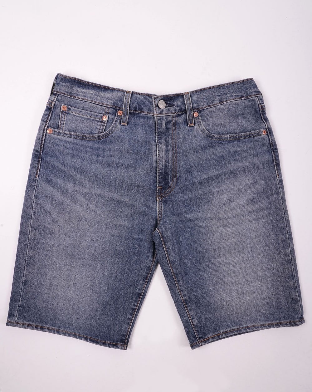 Levi's – 405 Standard – Kurze, dunkle Indigo-Waschung