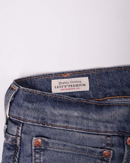 Levi's – 405 Standard – Kurze, dunkle Indigo-Waschung