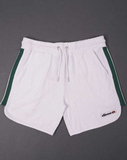 Ellesse Frottee-Shorts Weiß/Grün