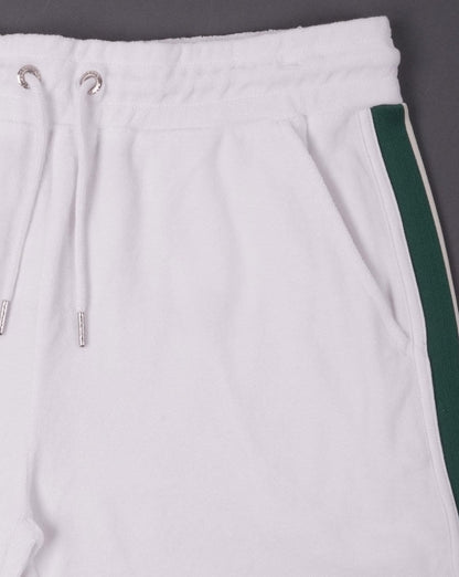 Ellesse Frottee-Shorts Weiß/Grün