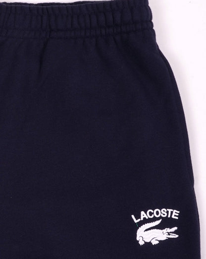 Lacoste – Bestickte Shorts in Marineblau