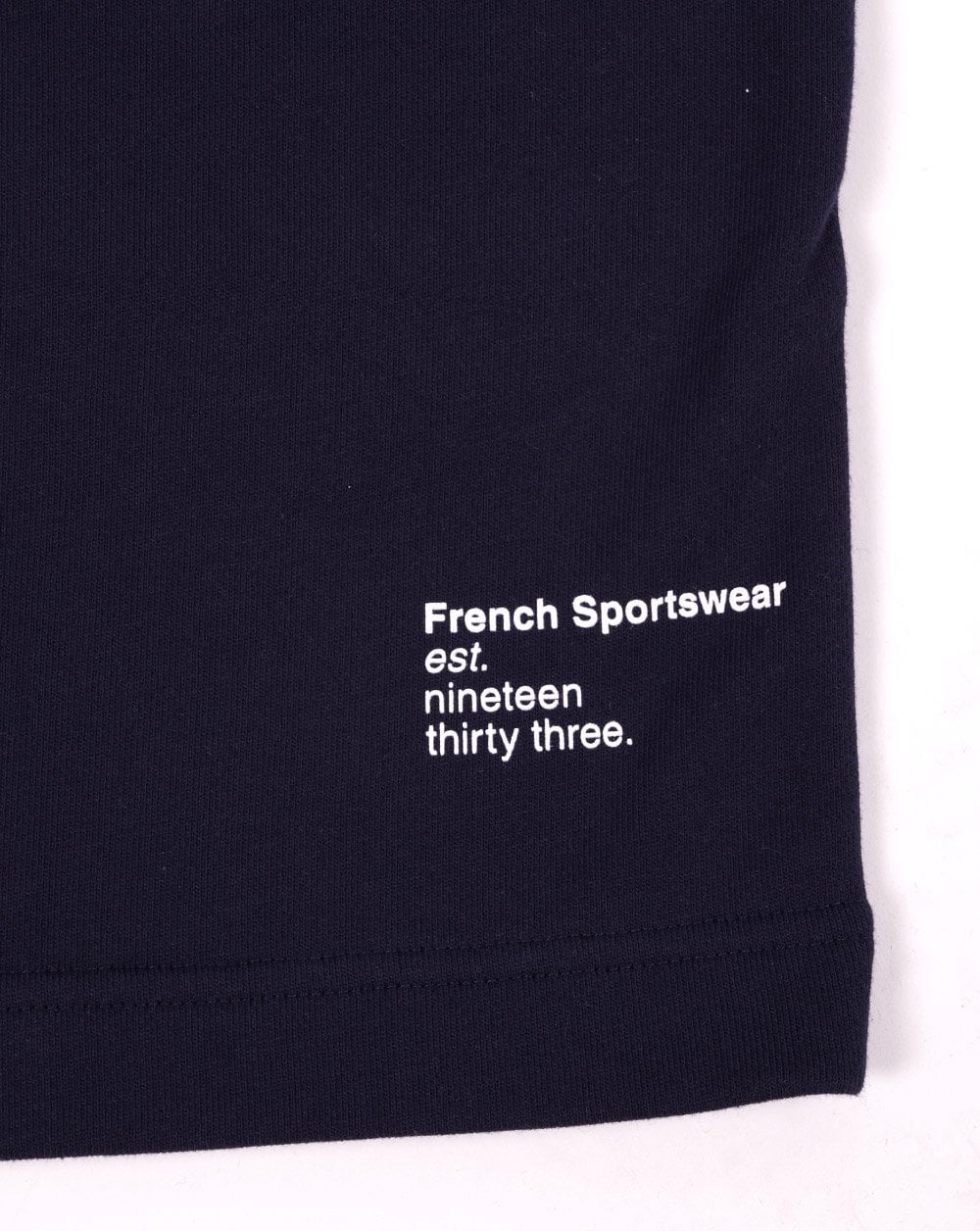 Lacoste – Bestickte Shorts in Marineblau