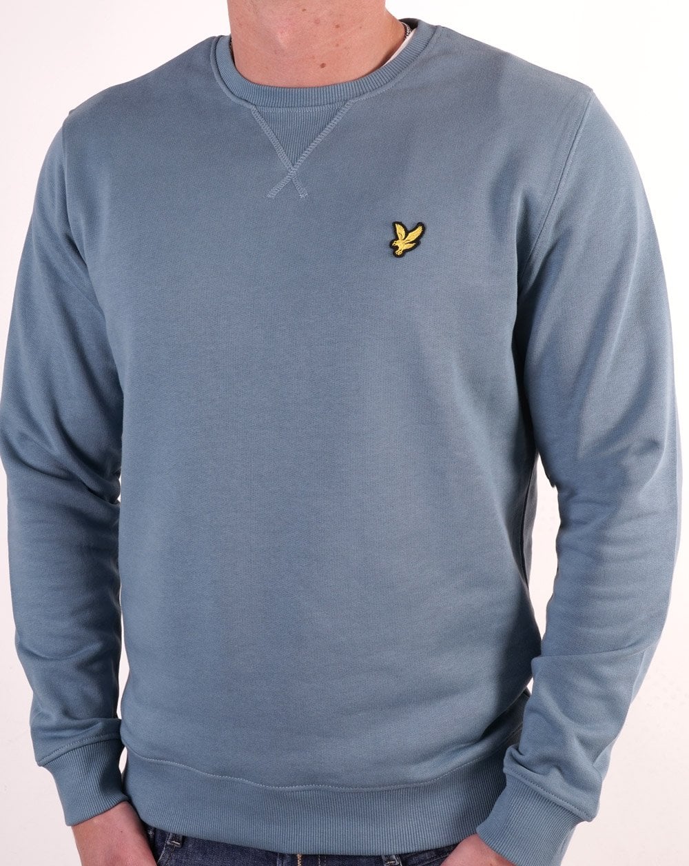 Lyle &amp; Scott Rundhals-Sweatshirt Skipton Blau