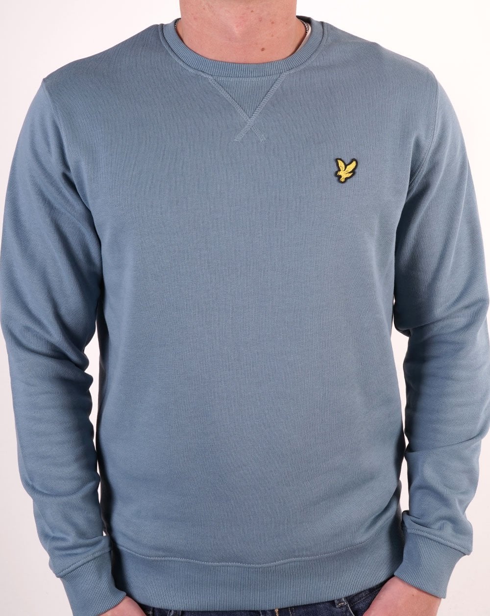 Lyle &amp; Scott Rundhals-Sweatshirt Skipton Blau