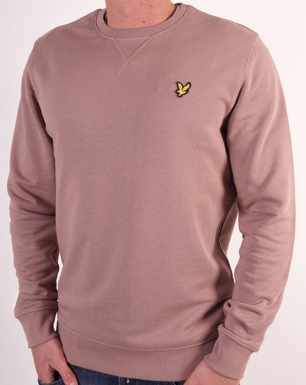Lyle &amp; Scott – Sweatshirt mit Rundhalsausschnitt, Dunkelrosa