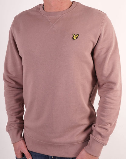 Lyle &amp; Scott – Sweatshirt mit Rundhalsausschnitt, Dunkelrosa