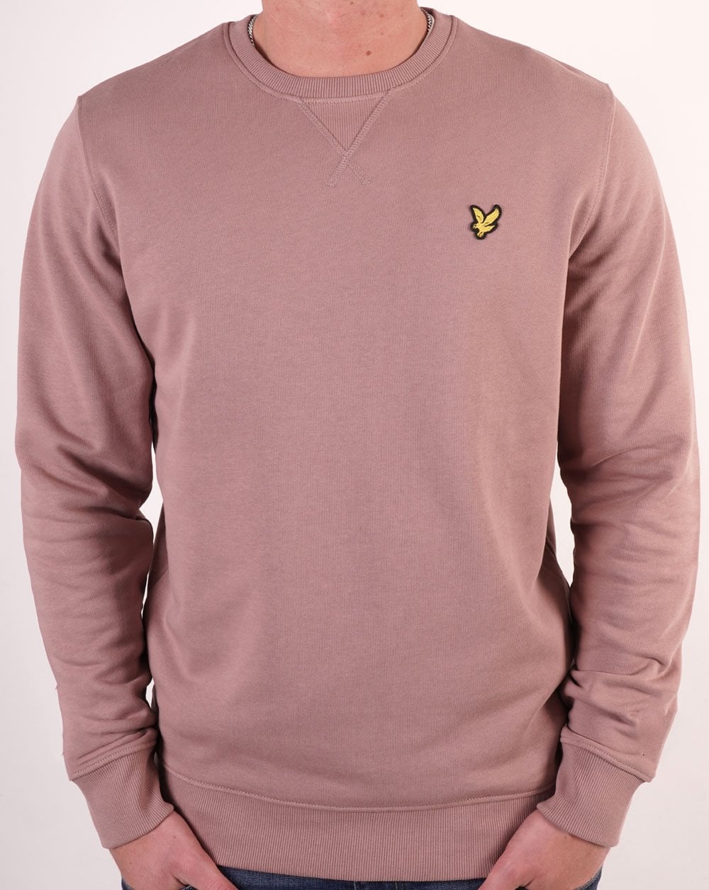 Lyle &amp; Scott – Sweatshirt mit Rundhalsausschnitt, Dunkelrosa