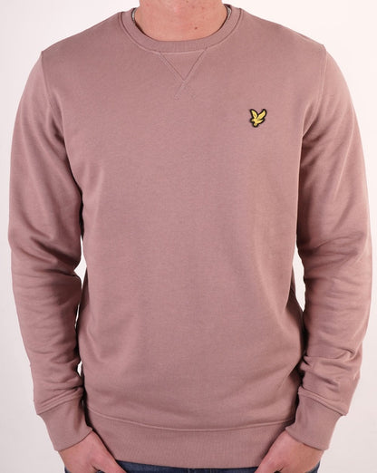 Lyle &amp; Scott – Sweatshirt mit Rundhalsausschnitt, Dunkelrosa