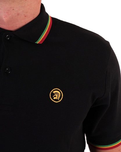 Trojan Twin Tipped Signature Polo Schwarz