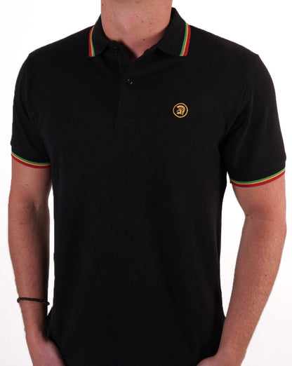 Trojan Twin Tipped Signature Polo Schwarz