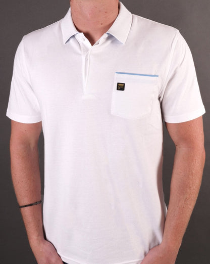 Fila Gold Bruni Poloshirt Weiß/Azurblau