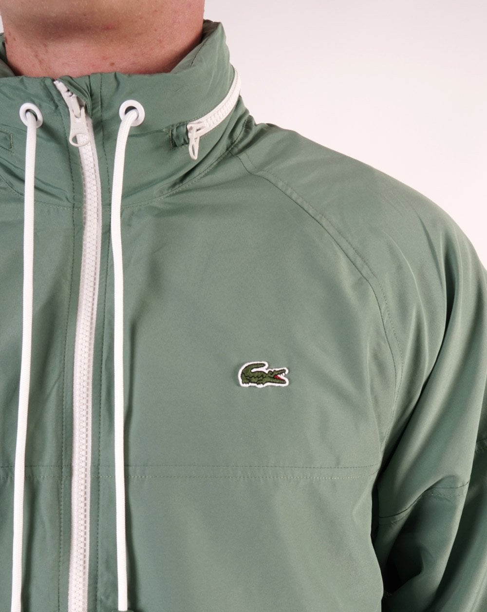 Lacoste – Jacke mit durchgehendem Reißverschluss, Aschgrün