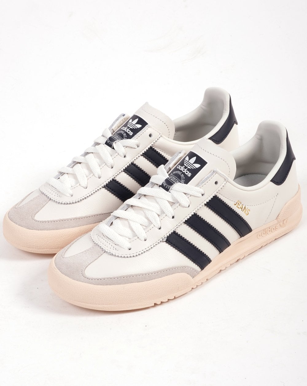 Adidas Jeans Trainers Chalk White / Navy