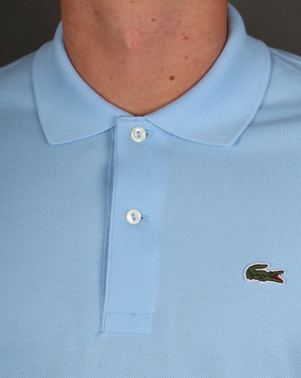 Lacoste – Klassisches Poloshirt, Himmelblau