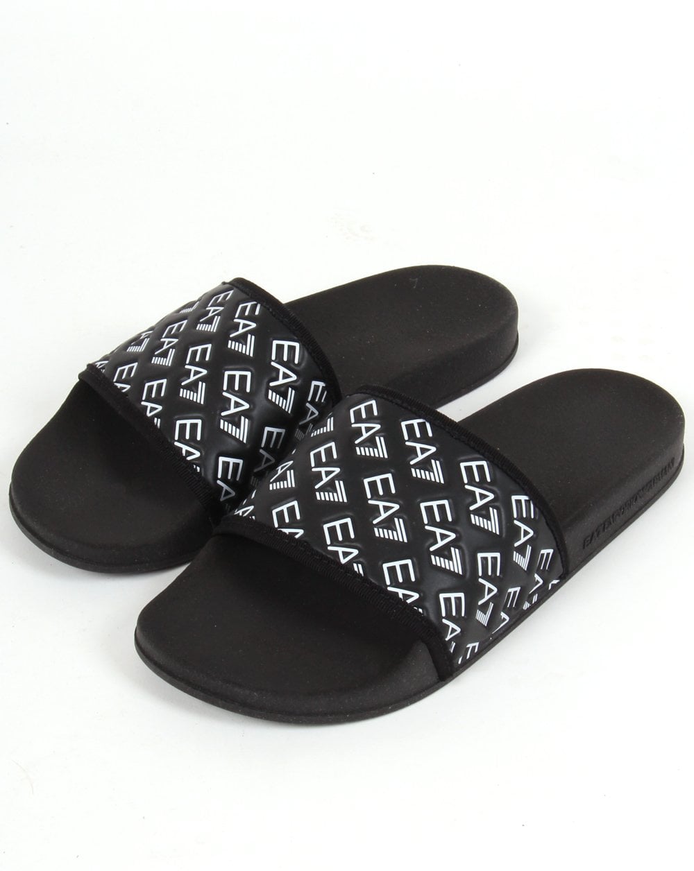 EA7 AOP Slider Schwarz/Weiß