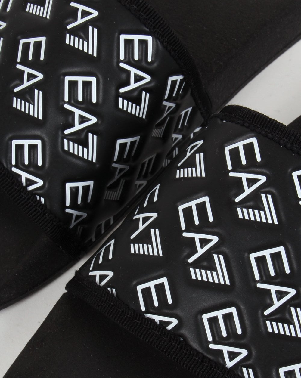 EA7 AOP Slider Schwarz/Weiß