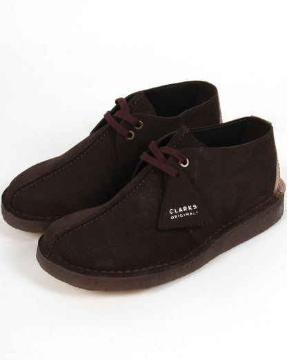 Clarks Originals Desert Trek Schuh Dunkelbraun/Ecru