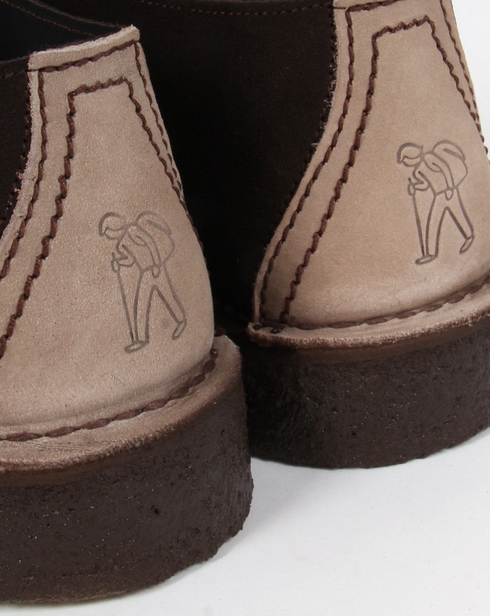 Clarks Originals Desert Trek Schuh Dunkelbraun/Ecru