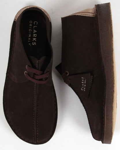 Clarks Originals Desert Trek Schuh Dunkelbraun/Ecru