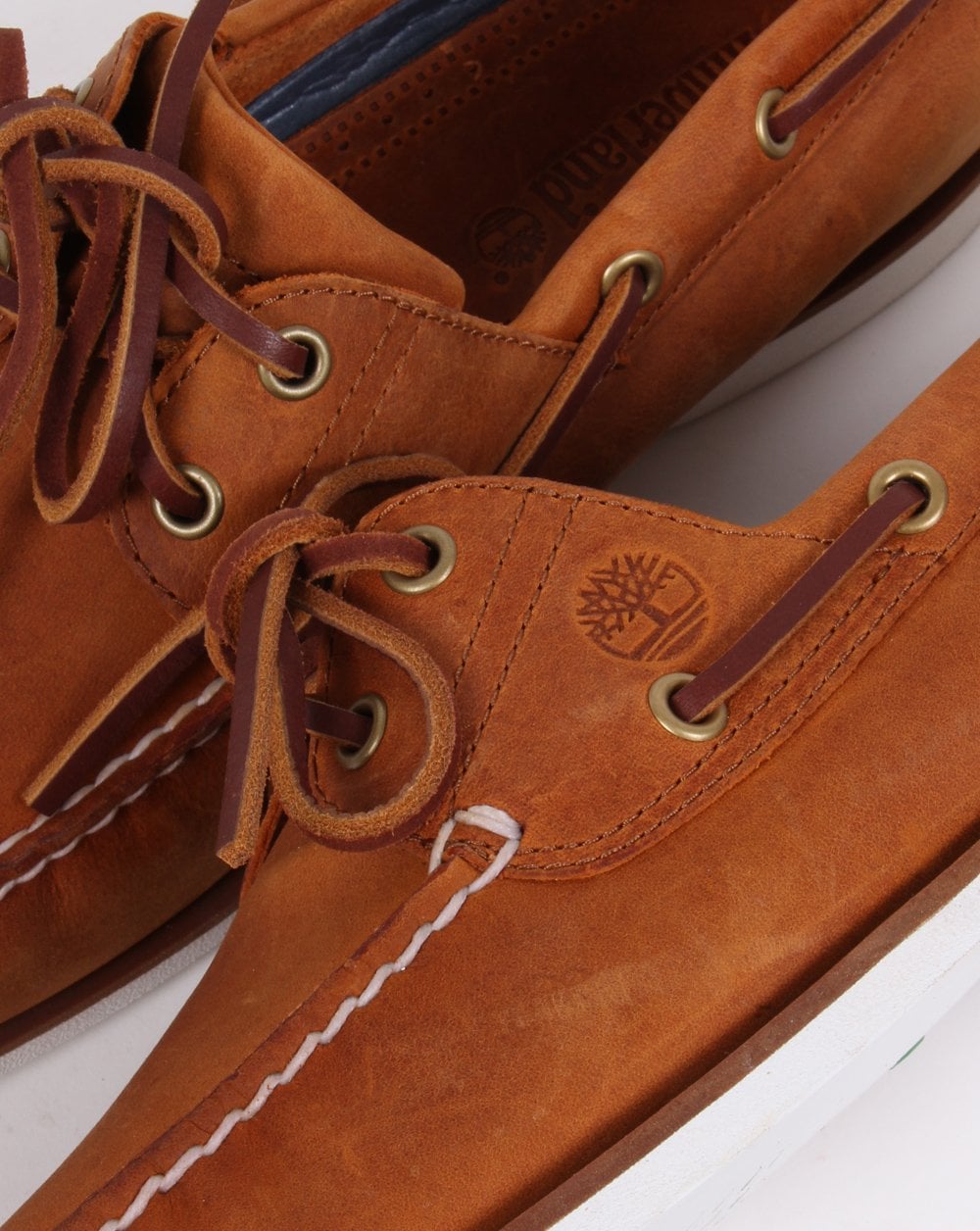 Timberland Classic 2-Ösen-Bootsschuh Orange Tan