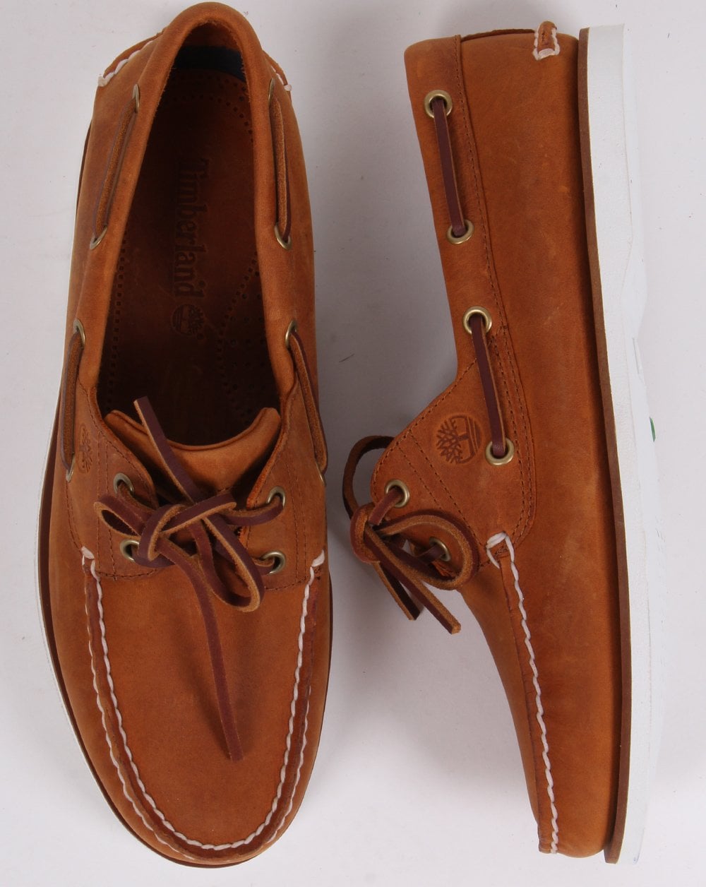 Timberland Classic 2-Ösen-Bootsschuh Orange Tan