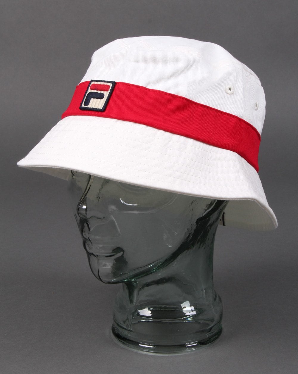 Fila Vintage Tabbs Fischerhut Gardenia/Rot
