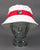 Fila Vintage Tabbs Bucket Hat Gardenia/Red