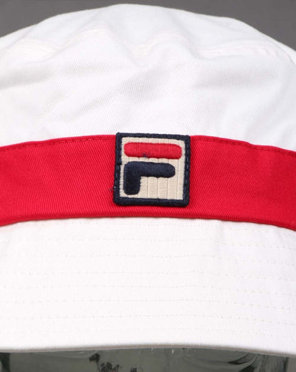 Fila Vintage Tabbs Fischerhut Gardenia/Rot